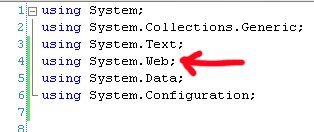 Using System.Web imports namespace